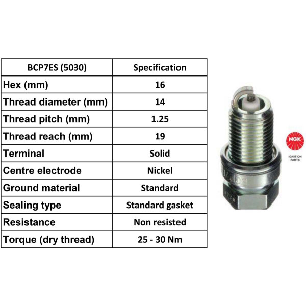 NGK NGK Spark Plug BCP7ES Plugs [Box 10]